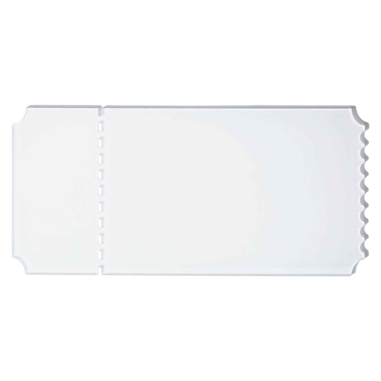 Acrylic Ticket for Sublimation and UVDTF