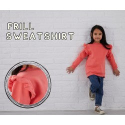 Girls Frilled Sweatshirt