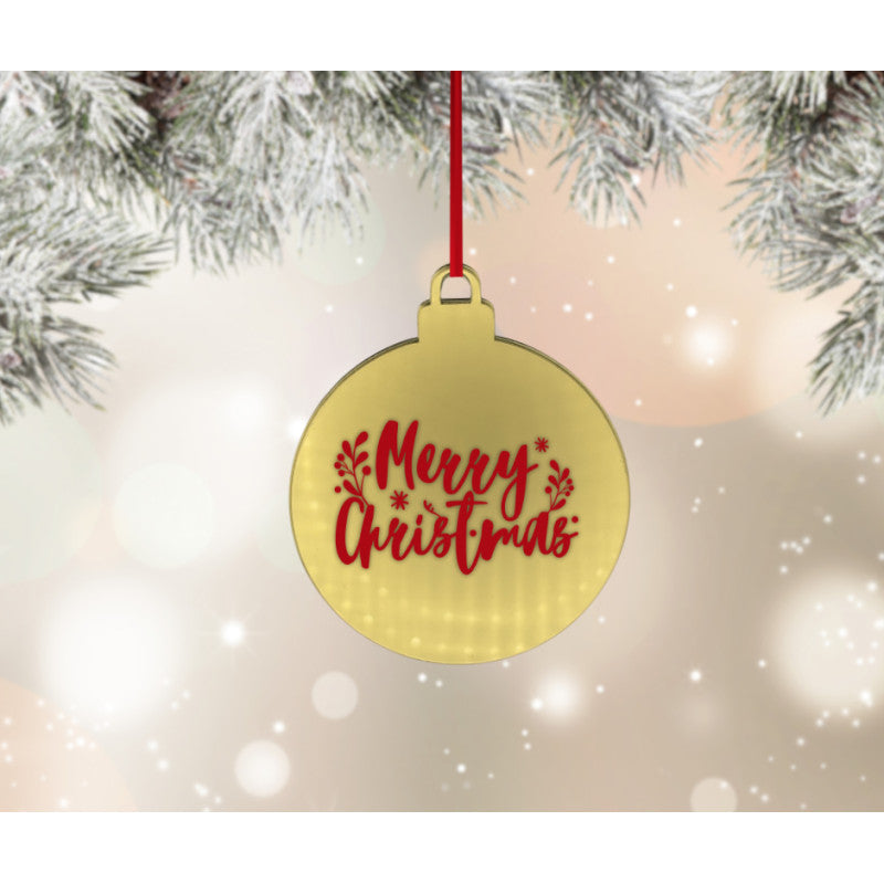 Acrylic Bauble Shape Decoration