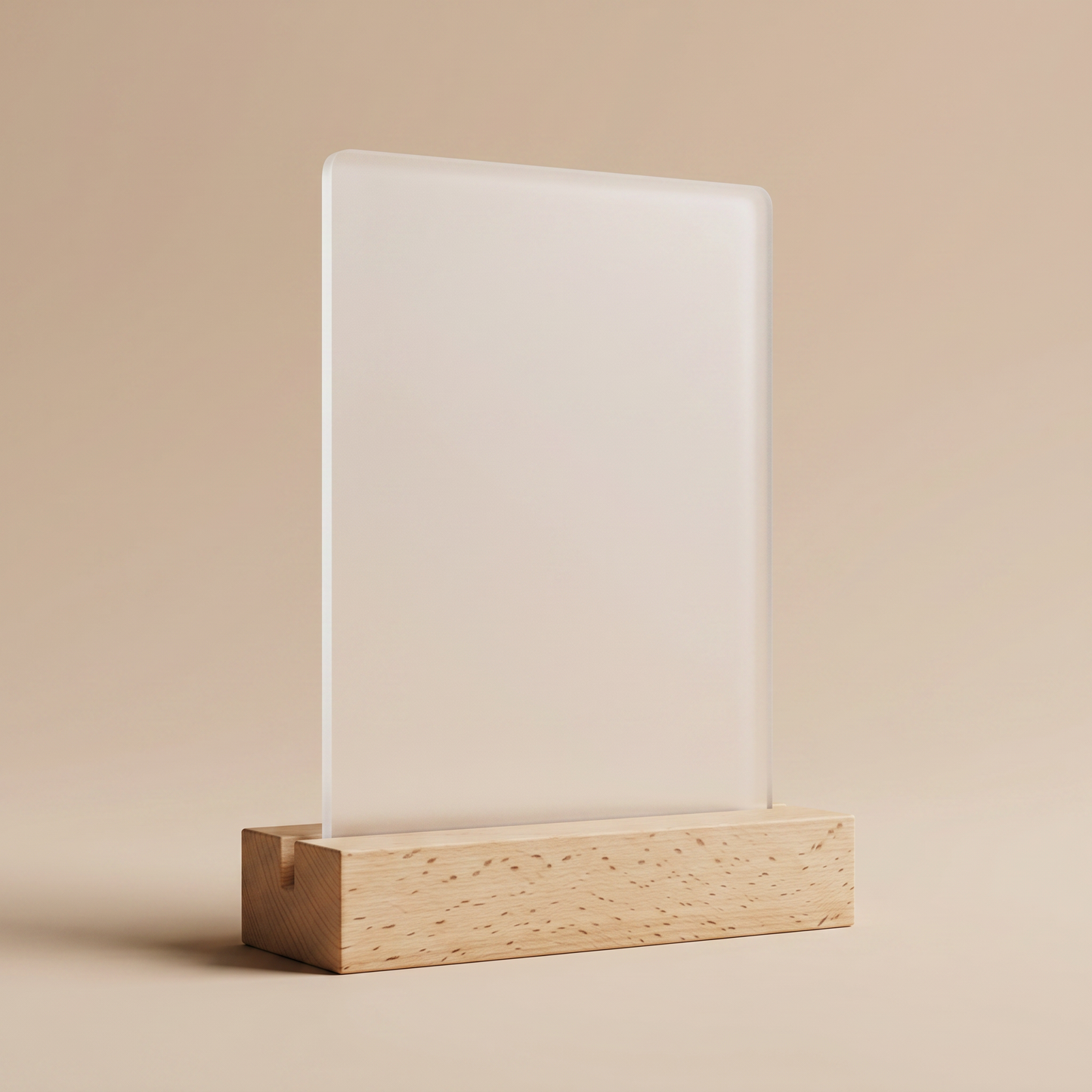 Sublimation Acrylic Photo Frame with Rectangular LED Lamp Base