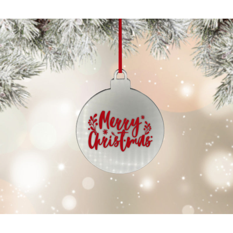 Acrylic Bauble Shape Decoration