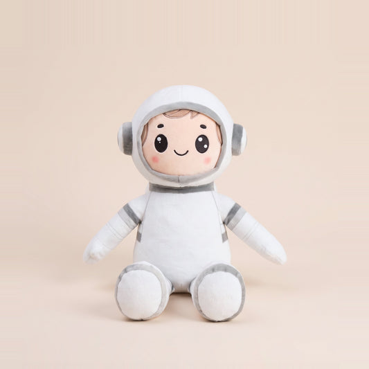 Tummi Bears Astro the Astronaut plush soft toy, tone 1, on a studio background - wholesale blank for personalisation, KWC1086
