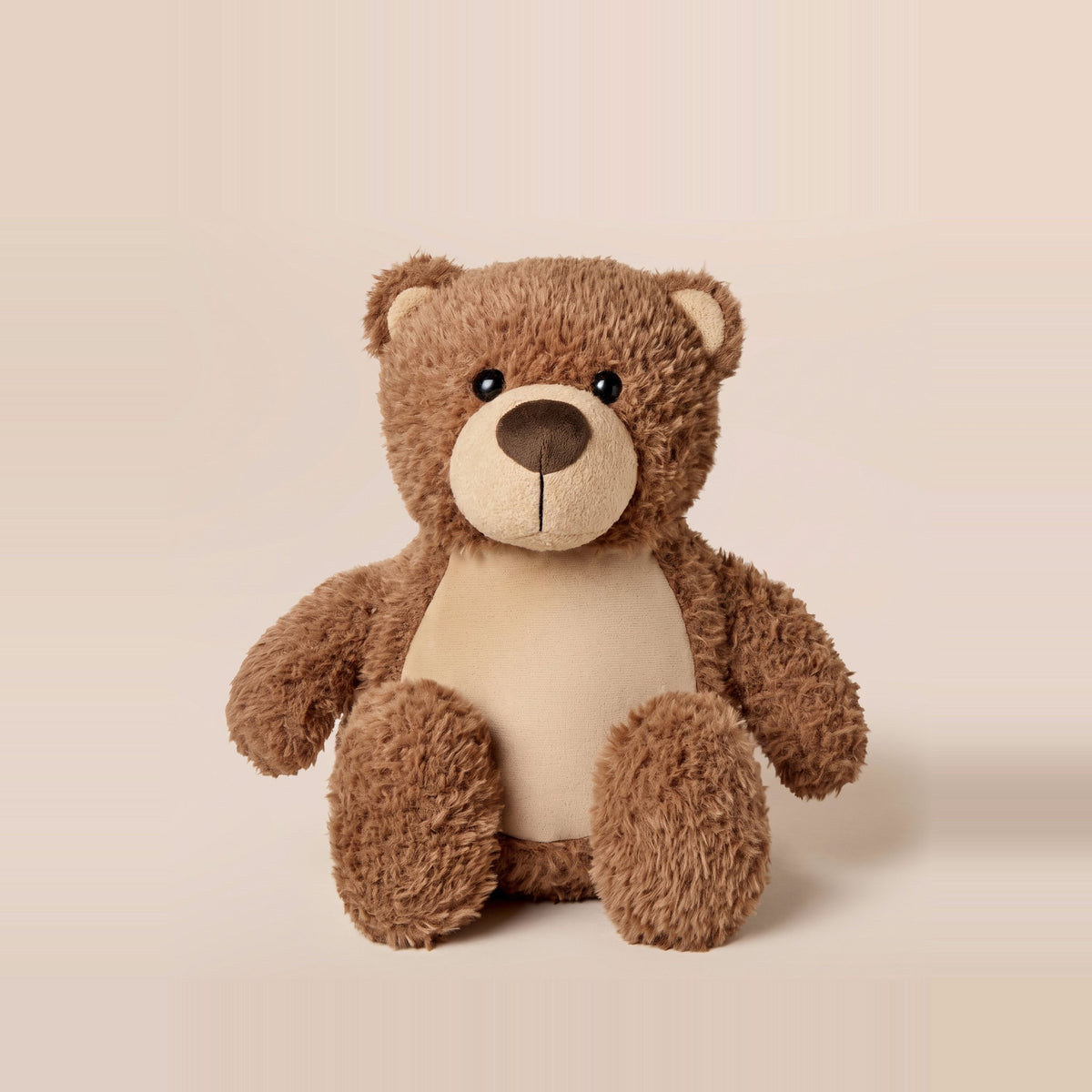 Tummi Bears Bramble the Brown Bear plush teddy soft toy, front view on a studio background - wholesale blank for personalisation, KWC4744BR