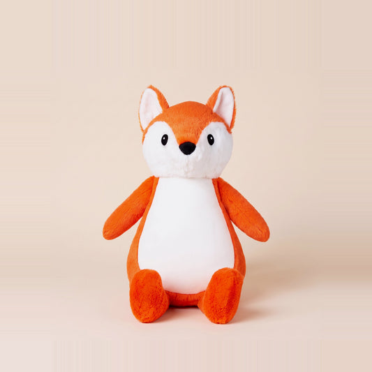 Tummi Bears Fern the Fox plush soft toy, front view on a studio background - wholesale blank for personalisation, KWC5215