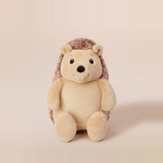 Tummi Bears Hazel the Hedgehog plush soft toy, front view on a studio background - wholesale blank for personalisation, KWC3302