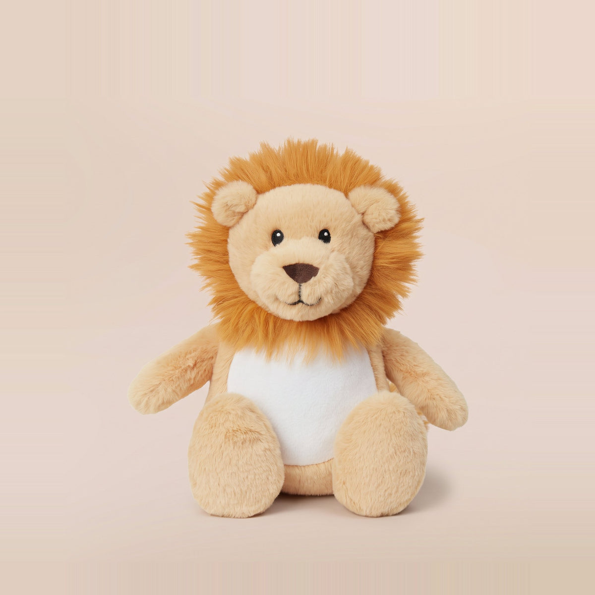 Tummi Bears Littles Leo the Lion mini plush soft toy, front view on a studio background - wholesale blank for personalisation, KWC1333